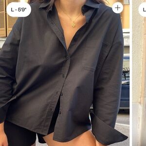 Black Djerf Avenue Breezy Shirt